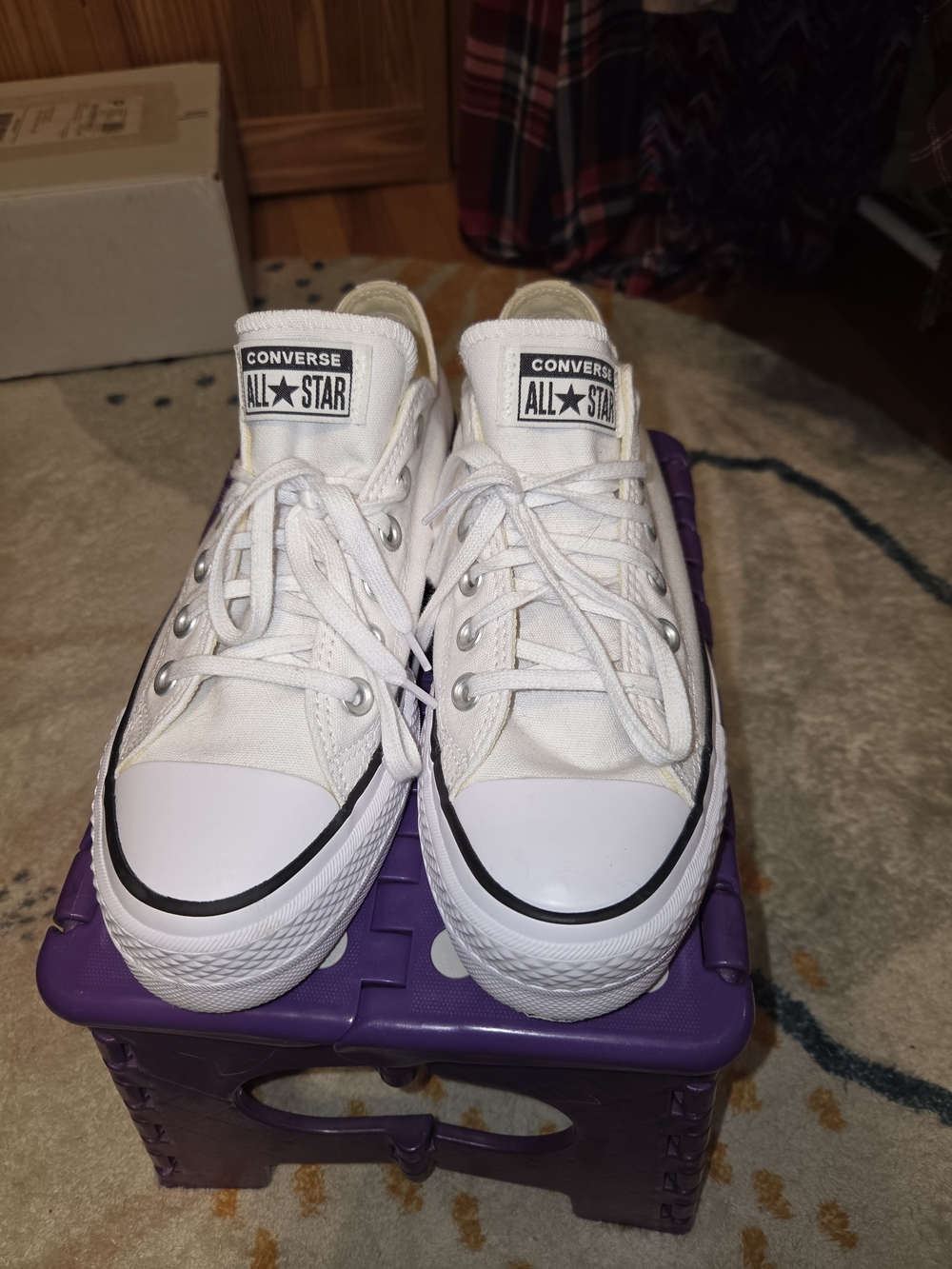 Converse Platform White All Star Low Top Sneakers
